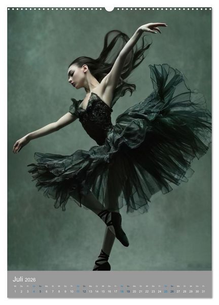 Produktbild: M&auml;rchenhafte Ballerina (hochwertiger Premium Wandkalender 2026 DIN A2 hoch), Kunstdruck in Hochglanz
