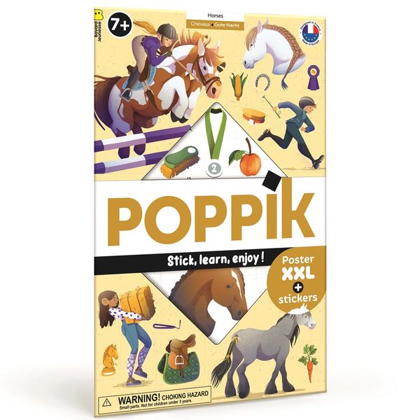 Produktbild: POPPIK - Sticker Lernposter Pferde