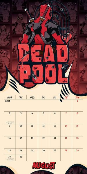 Produktbild: Deadpool &ndash; Offizieller Kalender 2027
