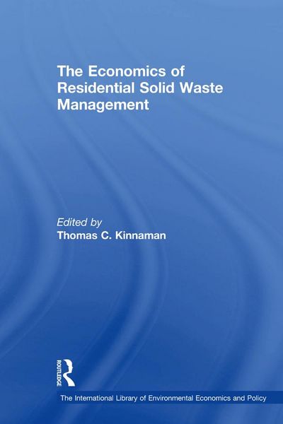 Produktbild: The Economics of Residential Solid Waste Management