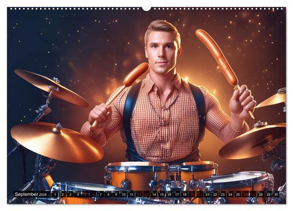 Produktbild: Musizieren einmal anders (hochwertiger Premium Wandkalender 2026 DIN A2 quer), Kunstdruck in Hochglanz
