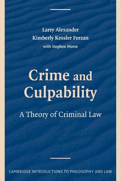 Produktbild: Crime and Culpability