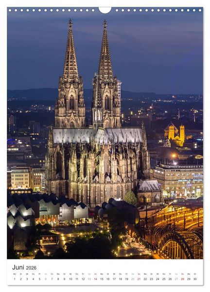 Produktbild: K&ouml;lner Dom - Blickwinkel auf ein Wahrzeichen (Wandkalender 2026 DIN A3 hoch), CALVENDO Monatskalender