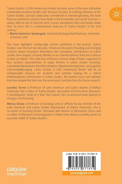 Produktbild: Latino Studies: A 20th Anniversary Reader