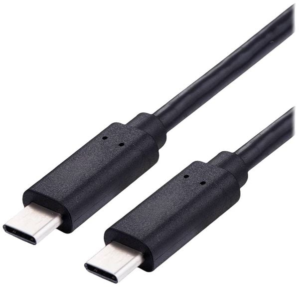 Value USB-Ladekabel USB 2.0 USB-C Stecker 3.00m Schwarz 11.99.8310