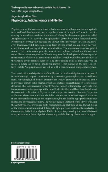 Produktbild: Physiocracy, Antiphysiocracy and Pfeiffer