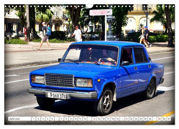 Produktbild: LADA-LAND KUBA (Wandkalender 2026 DIN A3 quer), CALVENDO Monatskalender
