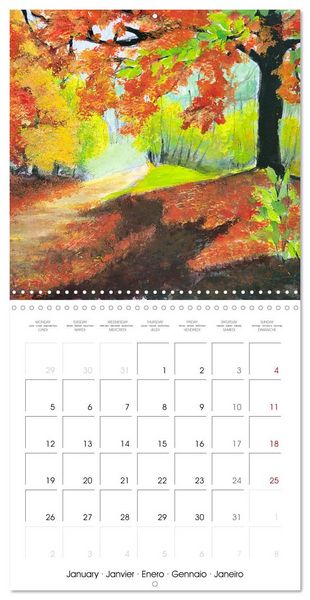 Produktbild: Autumn paintings (Wall Calendar 2026 12 &times; 12 Inch) CALVENDO 12 Month Wall Calendar