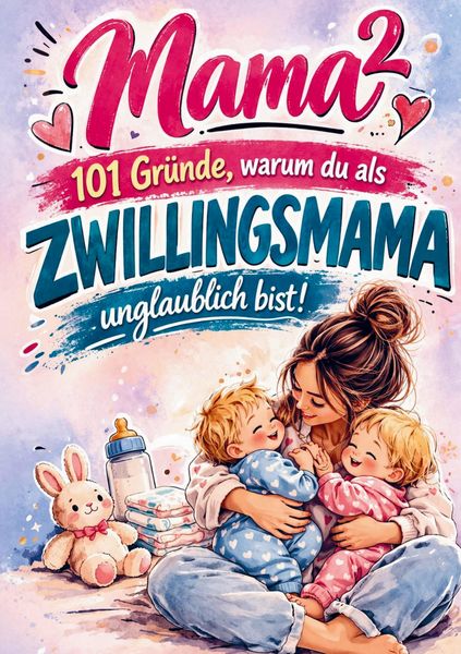 Mama² - 101 Gründe, warum du als Zwillingsmama unglaublich bist!, Taschenbuch von Elisa Lenzow, Bookmundo, 9789403889559