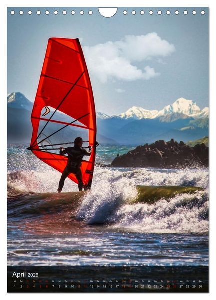 Produktbild: Windsurfing - Wind und Wellen (Wandkalender 2026 DIN A4 hoch), CALVENDO Monatskalender