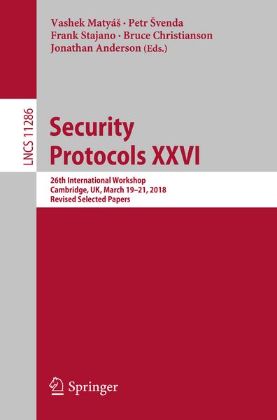 Produktbild: Security Protocols XXVI