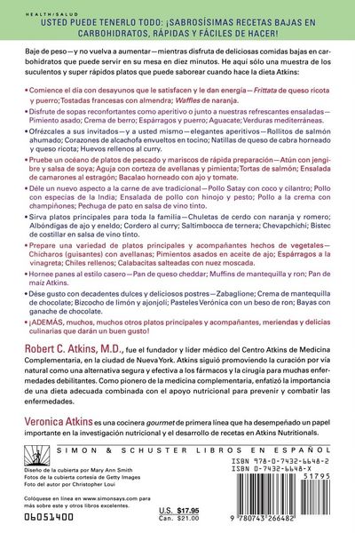 Produktbild: El Nuevo Libro de Cocina Dietetica del Dr. Atkins (Dr. Atkins' Quick & Easy New