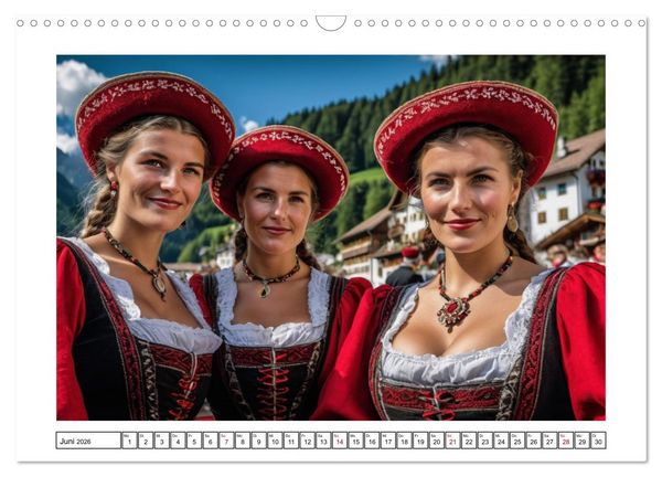 Produktbild: Farbenfrohe Frauenpower (Wandkalender 2026 DIN A3 quer), CALVENDO Monatskalender