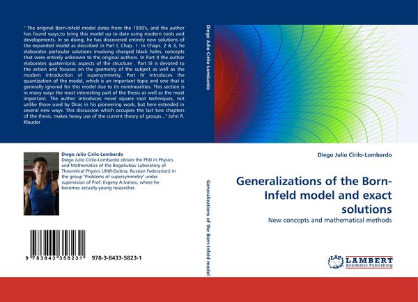 Produktbild: Generalizations of the Born-Infeld model and exact solutions