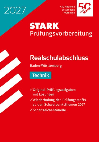 Produktbild: STARK Technik - Realschulabschluss 2027 BW - Pr&uuml;fungsvorbereitung