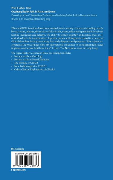 Produktbild: Circulating Nucleic Acids in Plasma and Serum