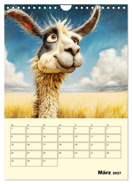 Produktbild: Lama la Vida. Lama-Momente zwischen Humor und Charakter (Wandkalender 2027 DIN A4 hoch), CALVENDO Monatskalender