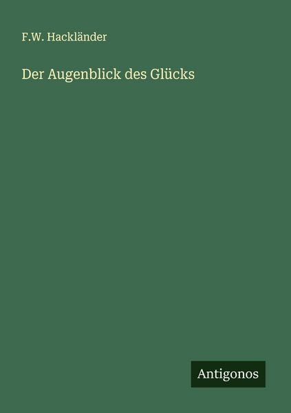 Produktbild: Der Augenblick des Gl&uuml;cks