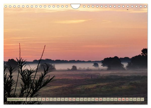 Produktbild: Morgengl&uuml;hen & Nebelschimmer (Wandkalender 2026 DIN A4 quer), CALVENDO Monatskalender
