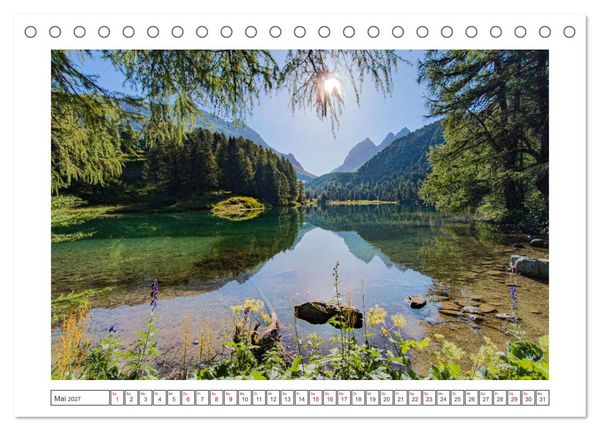 Produktbild: Schweizer Bergmomente (Tischkalender 2027 DIN A5 quer), CALVENDO Monatskalender