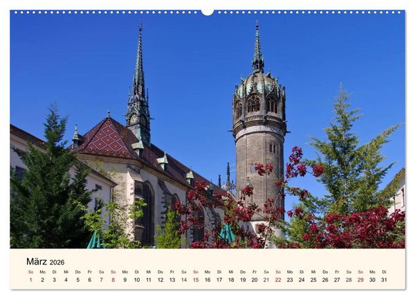 Produktbild: Lutherstadt Wittenberg - Stadt der Reformation (hochwertiger Premium Wandkalender 2026 DIN A2 quer), Kunstdruck in Hochglanz