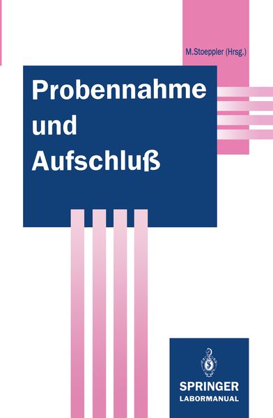 Probennahme und Aufschluß, Taschenbuch von , Springer Berlin, 9783642786709