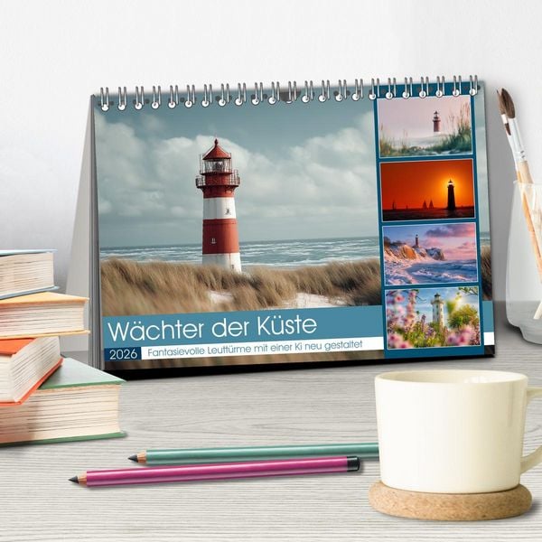 Produktbild: W&auml;chter der K&uuml;ste (Tischkalender 2026 DIN A5 quer), CALVENDO Monatskalender