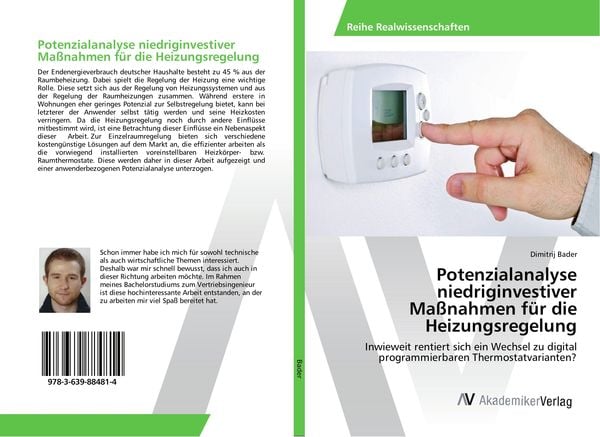 Produktbild: Potenzialanalyse niedriginvestiver Ma&szlig;nahmen f&uuml;r die Heizungsregelung