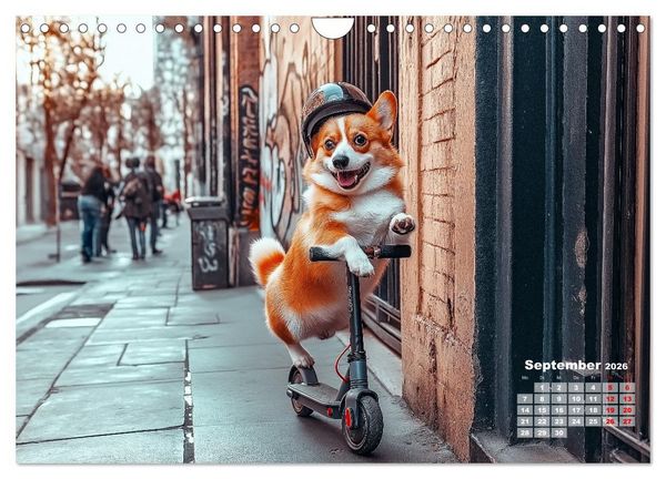 Produktbild: S&uuml;&szlig;e Hunde cruisen - durch das Jahr mit dem Hundekalender (Wandkalender 2026 DIN A4 quer), CALVENDO Monatskalender