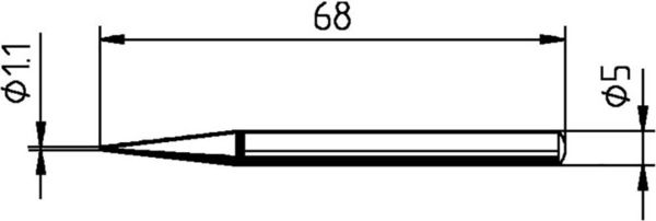 Ersa 0032BD Lötspitze Bleistiftform Spitzen-Größe 1.10mm Inhalt 1St.