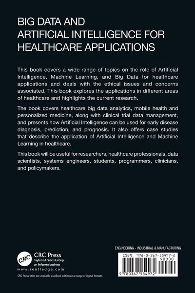 Produktbild: Big Data and Artificial Intelligence for Healthcare Applications