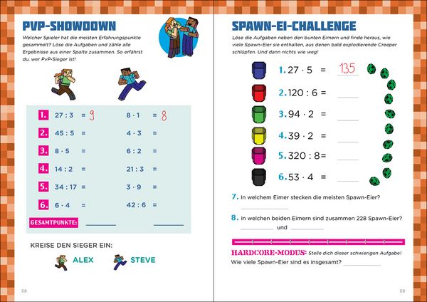 Produktbild: Mathe f&uuml;r Minecrafter - Mein extrastarkes &Uuml;bungsbuch