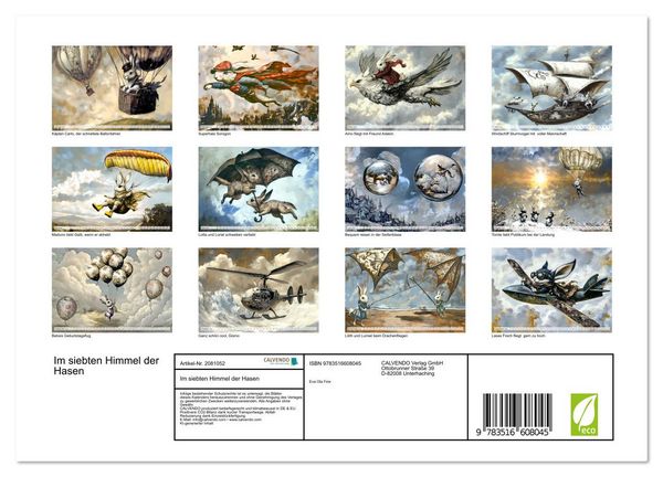 Produktbild: Im siebten Himmel der Hasen (Wandkalender 2026 DIN A4 quer), CALVENDO Monatskalender