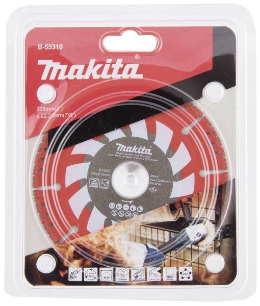 Produktbild: Makita Rescue B-55310 Diamanttrennscheibe 125mm 1 St. Metall, Beton, Harz, Glas, Kunststoff