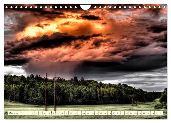 Produktbild: Gewaltige Natur - bedrohlich und sch&ouml;n (Wandkalender 2026 DIN A4 quer), CALVENDO Monatskalender