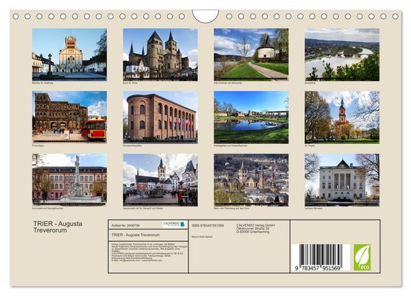 Produktbild: TRIER - Augusta Treverorum (Wandkalender 2026 DIN A4 quer), CALVENDO Monatskalender
