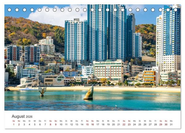 Produktbild: Busan - Hafenstadt in S&uuml;dkorea (Tischkalender 2026 DIN A5 quer), CALVENDO Monatskalender