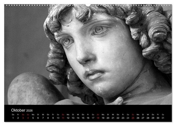 Produktbild: Lebende Steine - Skulpturen auf dem Friedhof Staglieno (Wandkalender 2026 DIN A2 quer), CALVENDO Monatskalender