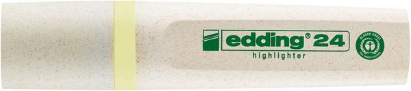 Produktbild: Edding Textmarker e-24 EcoLine pastellgelb