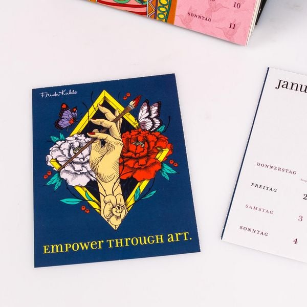 Produktbild: Frida Kahlo Postkartenkalender 2026