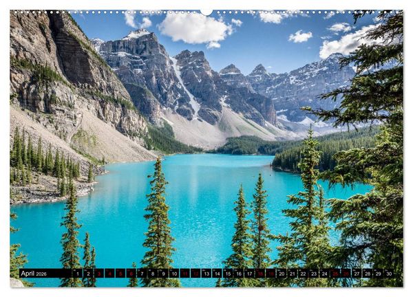 Produktbild: Kanadas Rocky Mountains (Wandkalender 2026 DIN A2 quer), CALVENDO Monatskalender