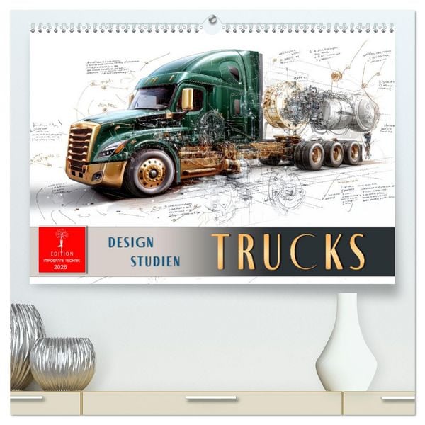 Produktbild: Trucks - Design Studien (hochwertiger Premium Wandkalender 2026 DIN A2 quer), Kunstdruck in Hochglanz