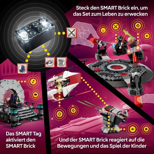 Produktbild: Star Wars 75427 SMART Play: A-Wing und das Duell im Thronsaal, Spielzeug