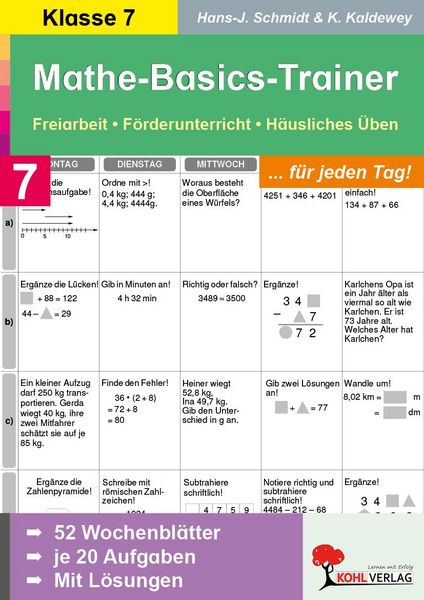 Produktbild: Mathe-Basics-Trainer 7. Schuljahr