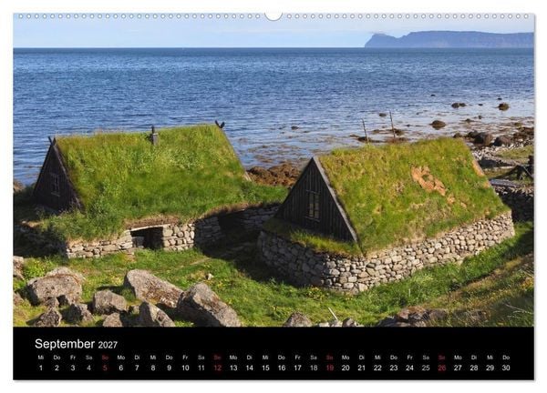 Produktbild: Island - Iceland (hochwertiger Premium Wandkalender 2027 DIN A2 quer), Kunstdruck in Hochglanz