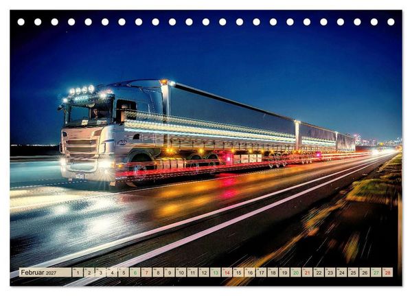 Produktbild: Road Train - LKW (Tischkalender 2027 DIN A5 quer), CALVENDO Monatskalender