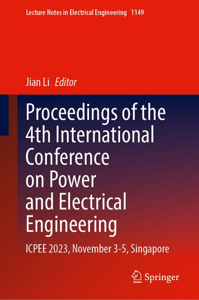 Produktbild: Proceedings of the 4th International Conference on Power and Electrical Engineering