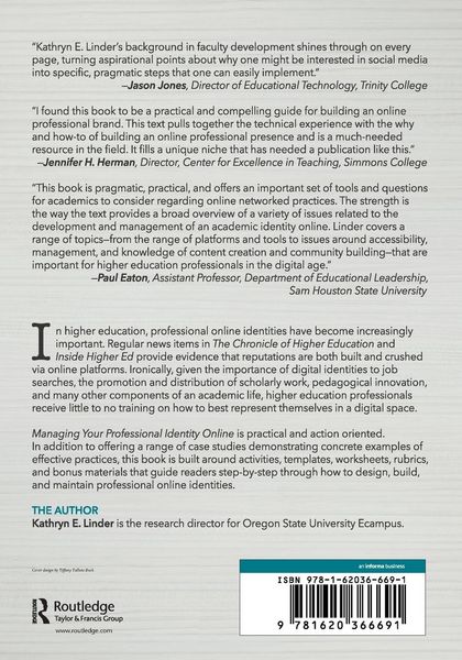 Produktbild: Managing Your Professional Identity Online