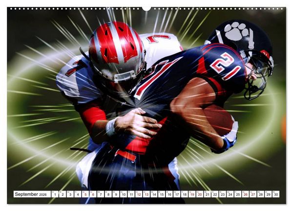 Produktbild: HEROES - American Football (hochwertiger Premium Wandkalender 2026 DIN A2 quer), Kunstdruck in Hochglanz