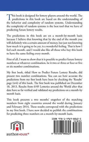 Produktbild: How to Predict Future Lottery Results Book 2